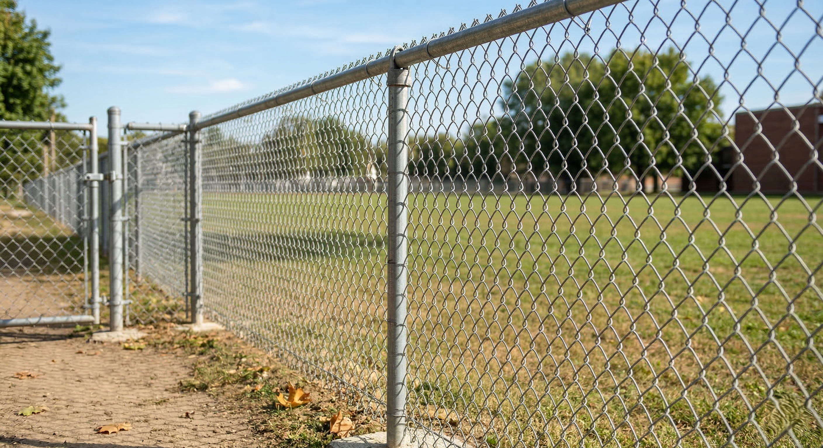 Chainlink fence installation