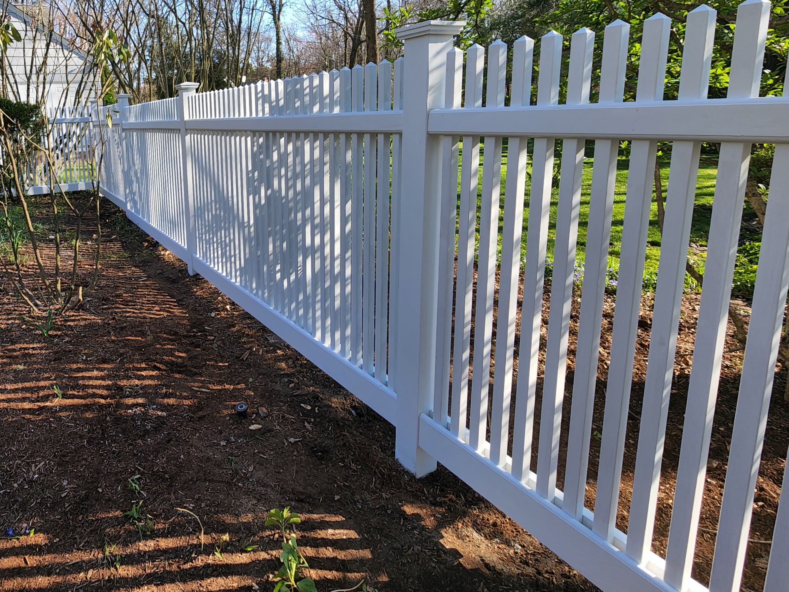 Decorative vinyl fence