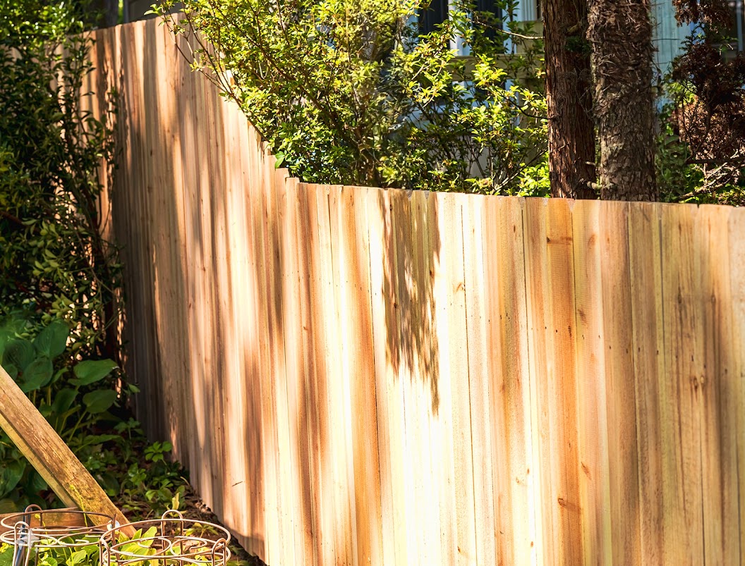 Decorative wood fence