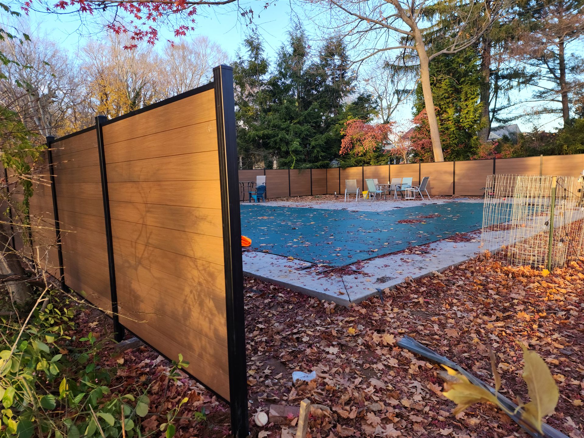 Beautiful new wpc composite fence